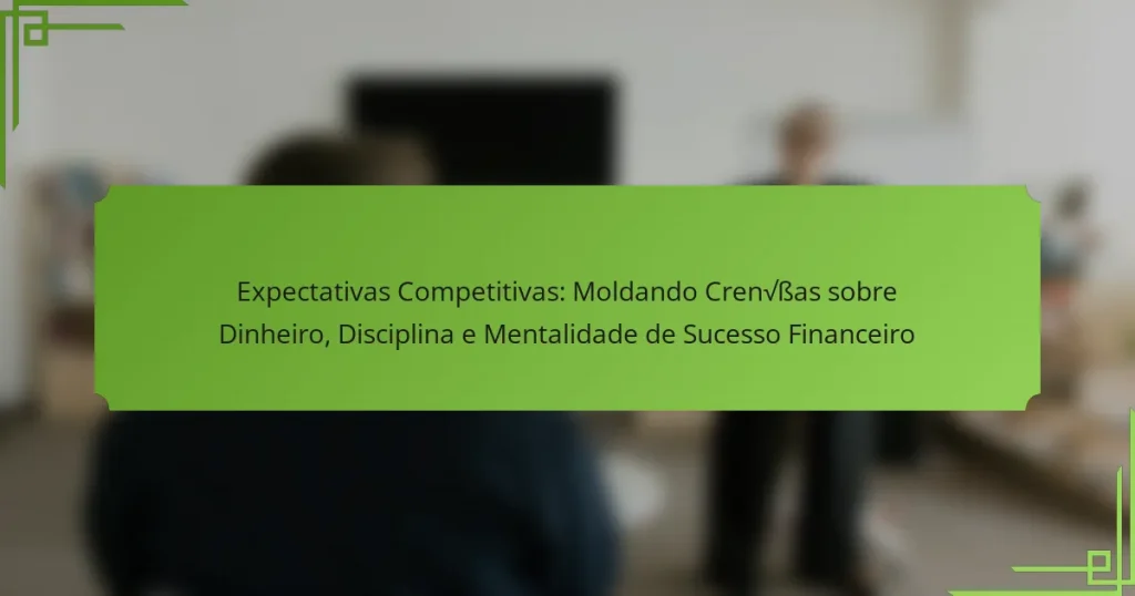 Expectativas Competitivas: Moldando Crenças sobre Dinheiro, Disciplina e Mentalidade de Sucesso Financeiro